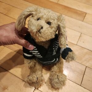 Vintage Ty collectibles brown bear green sweater Spencer style 6046 new with tag